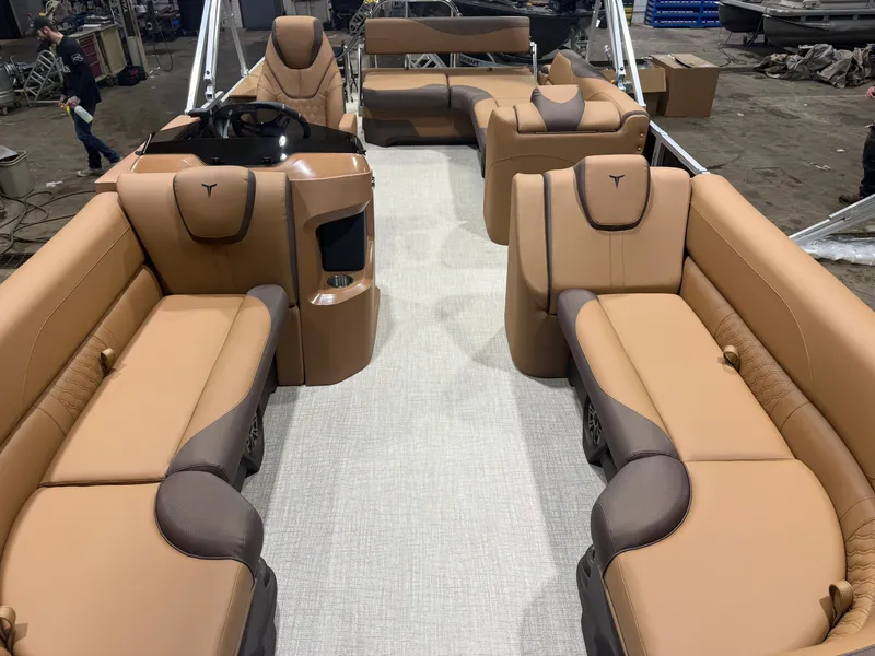 Slide: The Image of Tahoe LTZ CRB 2385 Cruise Rear Bench Pontoon $35995 2026 - 6