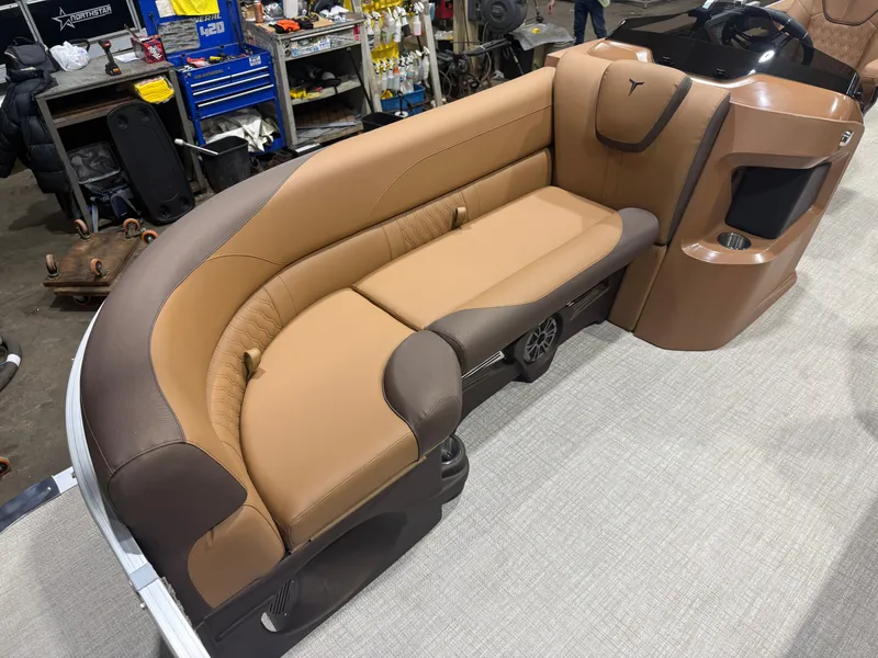 Slide: The Image of Tahoe LTZ CRB 2385 Cruise Rear Bench Pontoon $35995 2026 - 7