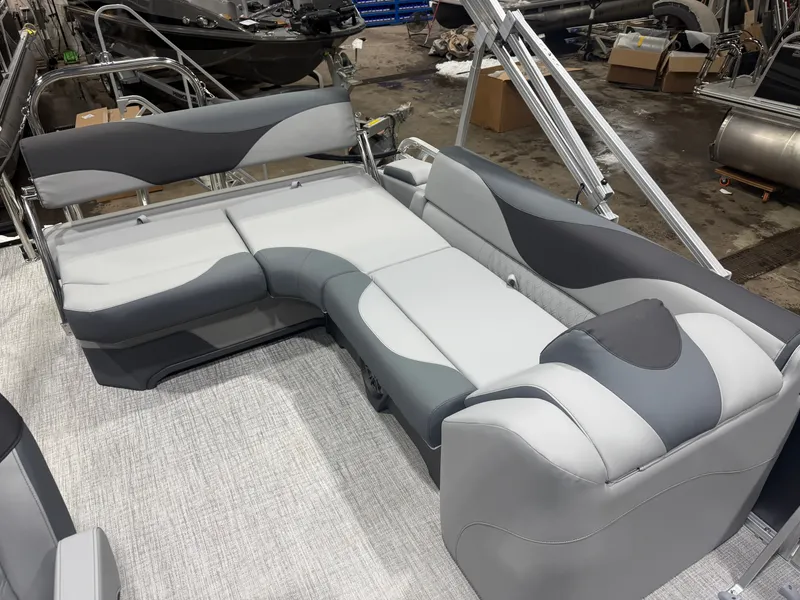 Slide: The Image of Tahoe LTZ CRB 2185 Cruise Rear Bench Pontoon $33995 2026 - 16