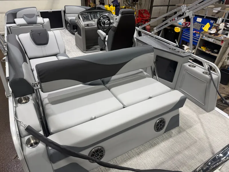 Slide: The Image of Tahoe LTZ CRB 2185 Cruise Rear Bench Pontoon $33995 2026 - 19