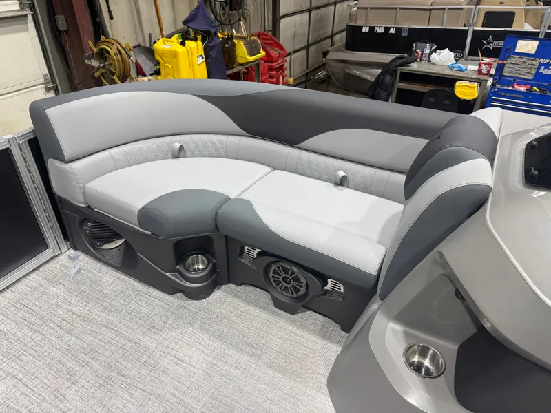 Slide: The Image of Tahoe LTZ CRB 2185 Cruise Rear Bench Pontoon $33995 2026 - 28