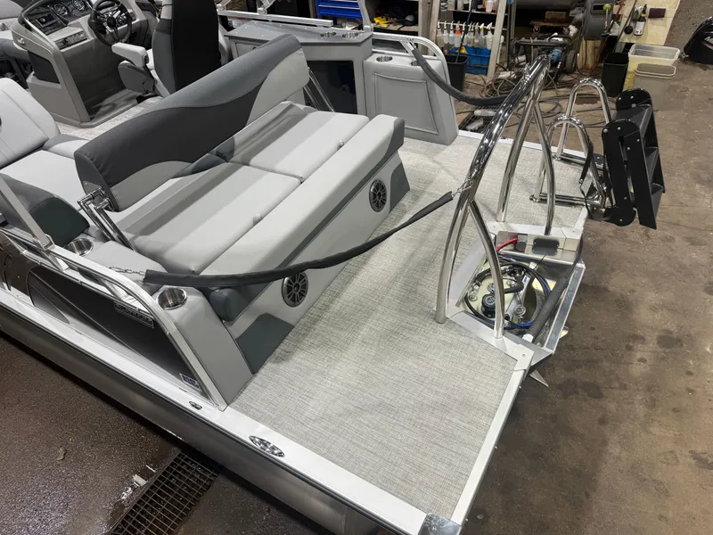 Slide: The Image of Tahoe LTZ CRB 2185 Cruise Rear Bench Pontoon $33995 2026 - 4