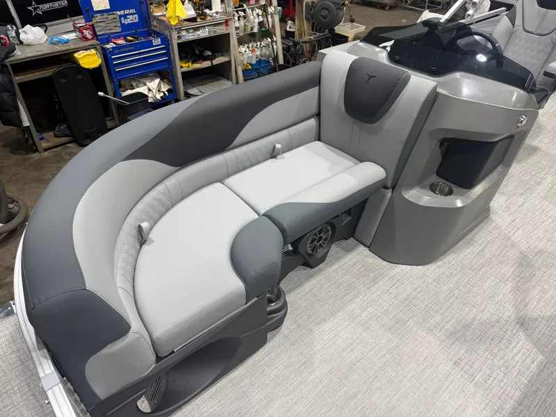 Slide: The Image of Tahoe LTZ CRB 2185 Cruise Rear Bench Pontoon $33995 2026 - 7
