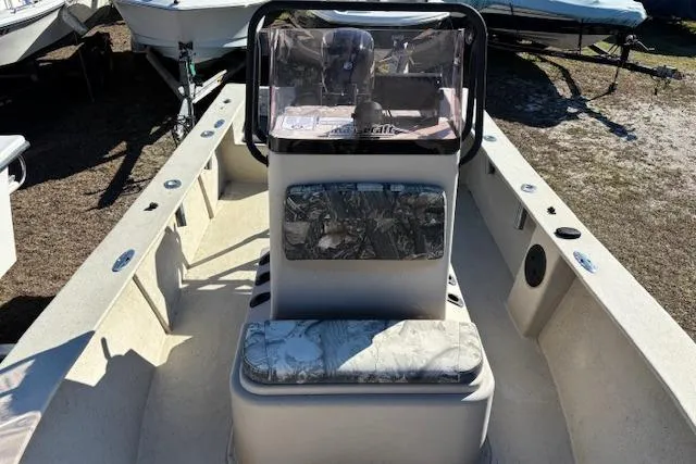 Slide: The Image of 2022 May-Craft 1800 Center Console boat interior with seating and console view. - 21
