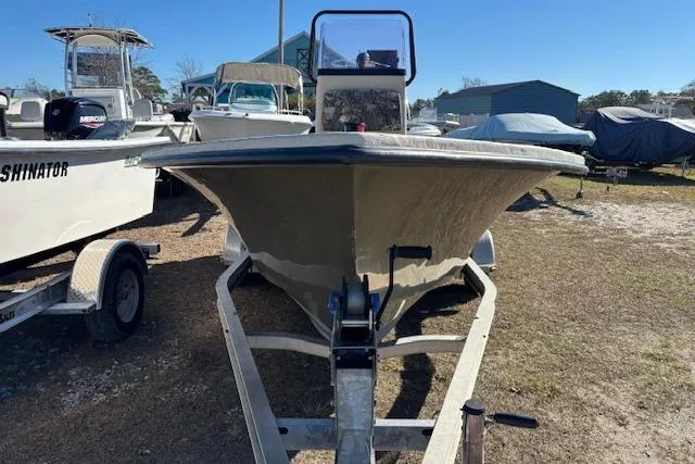 Slide: The Image of 2022 May-Craft 1800 Center Console boat on trailer, parked outdoors. - 3