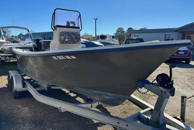Slide: The Image of 2022 May-Craft 1800 Center Console boat on trailer, parked outdoors. - 4