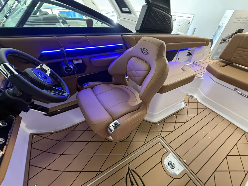 Slide: The Image of Interior of 2026 Chaparral GTS 6 with luxurious leather seating. - 16