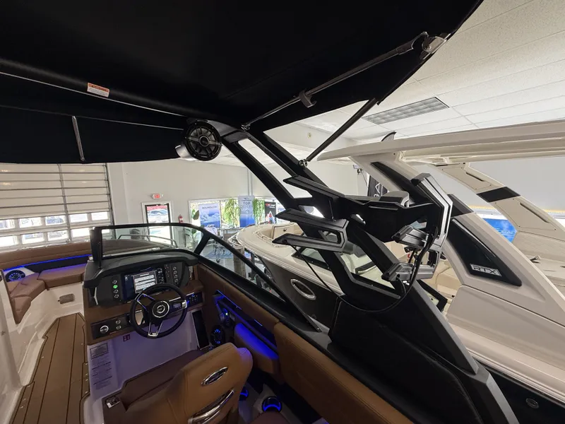 Slide: The Image of Interior of 2026 Chaparral GTS 6 boat with modern features. - 19