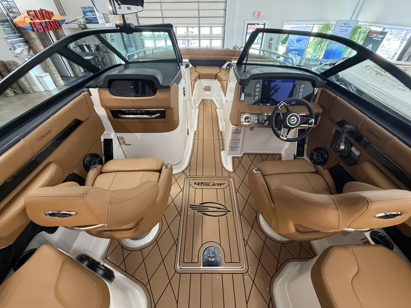 Slide: The Image of Interior of 2026 Chaparral GTS 6 with luxurious leather seating. - 9