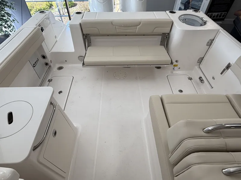 Slide: The Image of Interior of 2026 Robalo 257 Dual Console boat. - 13