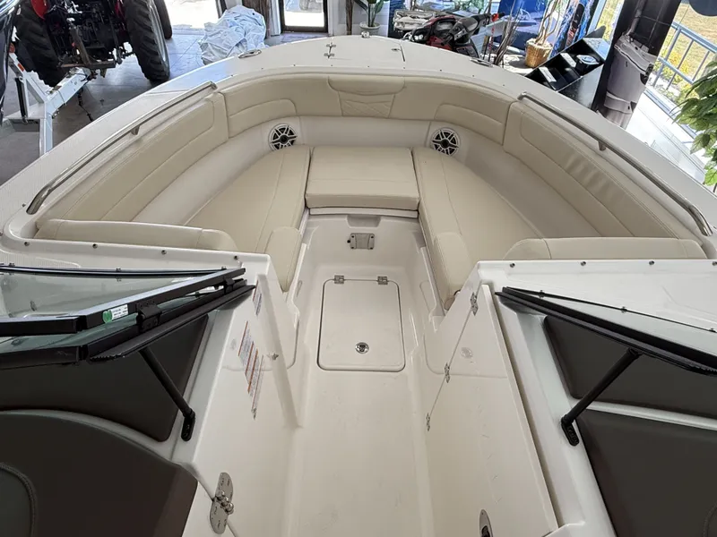 Slide: The Image of Interior of 2026 Robalo 257 Dual Console boat. - 4
