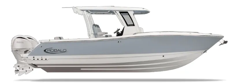 Slide: The Image of 2026 Robalo R300 Center Console boat side view - 14