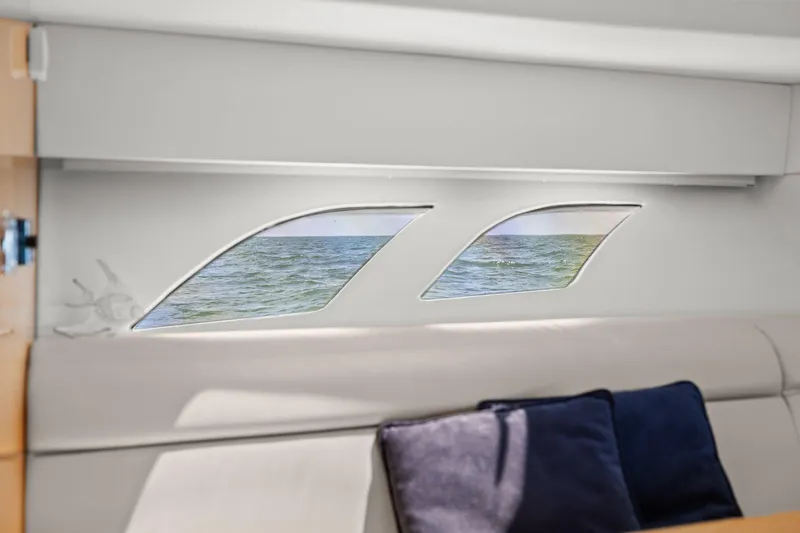 Slide: The Image of Luxurious interior of 2019 Intrepid 475 yacht with modern design and ocean view. - 20