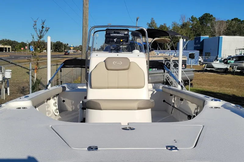Slide: The Image of 2024 Key West 188 Bay Reef boat, featuring a spacious deck and modern design. - 8