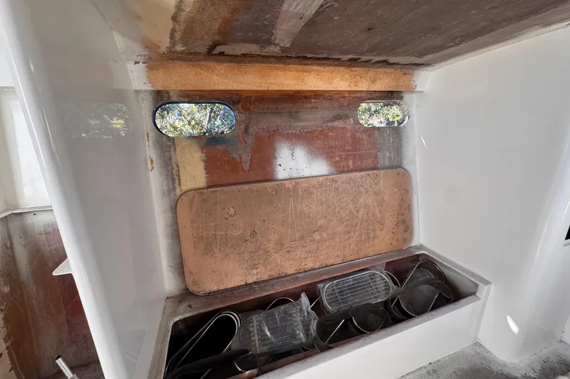 Slide: The Image of Interior view of a 2025 Don Smith Custom 55' boat under construction. - 15