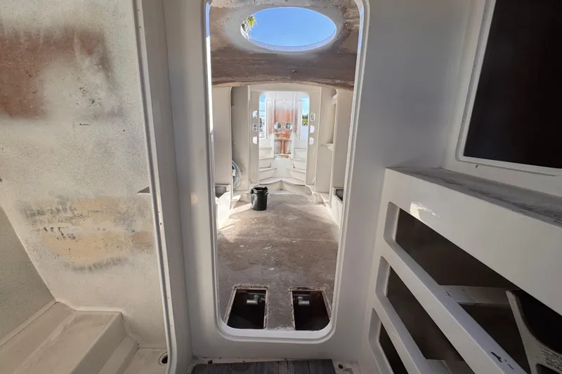 Slide: The Image of Interior view of a 2025 Don Smith Custom 55' boat under construction. - 22