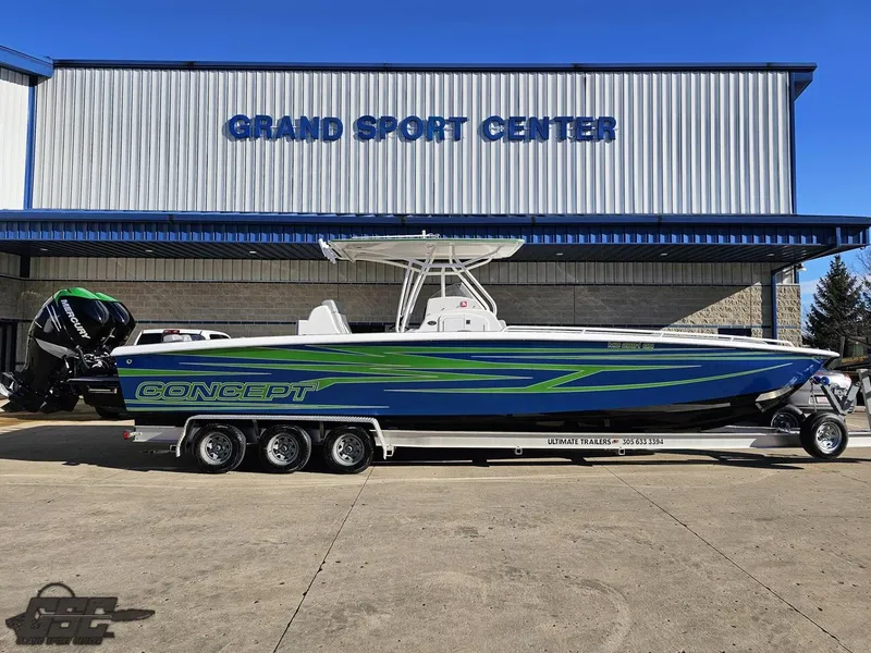 The Image of 2014 Concept 36' CC boat on trailer at Grand Sport Center. - 1