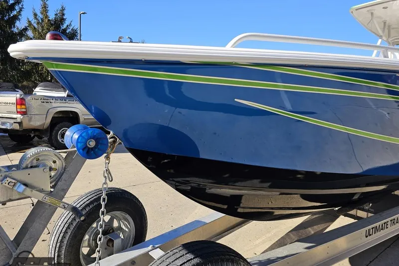 Slide: The Image of 2014 Concept 36' CC boat on trailer at Grand Sport Center. - 17