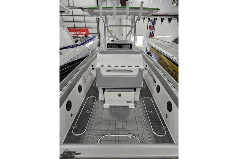 Slide: The Image of 2014 Concept 36' CC boat interior with modern design and spacious layout. - 49