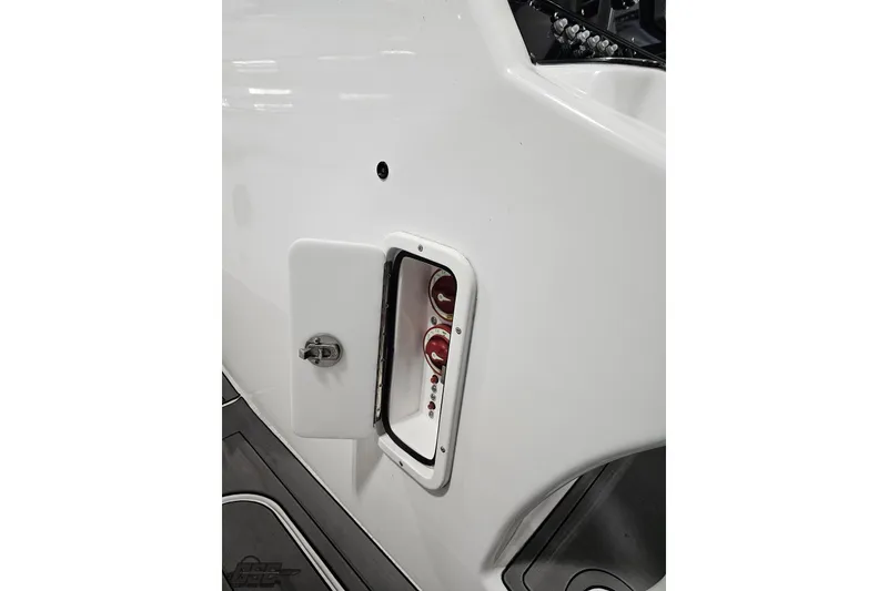Slide: The Image of 2014 Concept 36' CC boat control panel with open access hatch. - 68