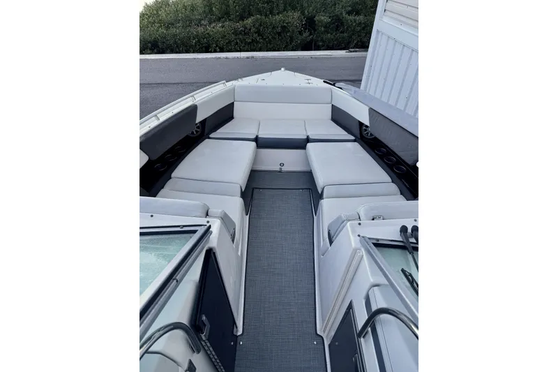 Slide: The Image of 2014 Regal 3200 Bowrider interior with spacious seating and modern design. - 14