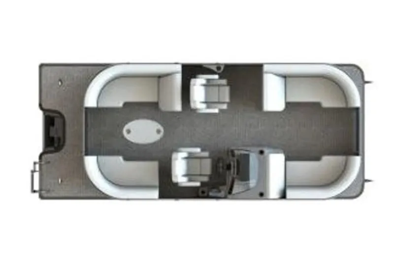 Slide: The Image of 2024 Starcraft SLS 1 pontoon boat interior layout, top view. - 6