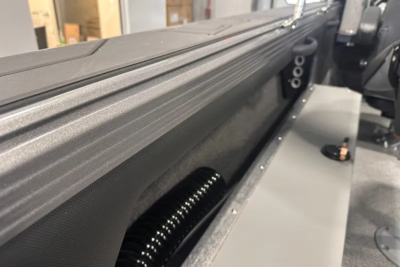 Slide: The Image of Interior view of 2026 Lund 1975 Tyee boat, showcasing sleek design and modern features. - 26