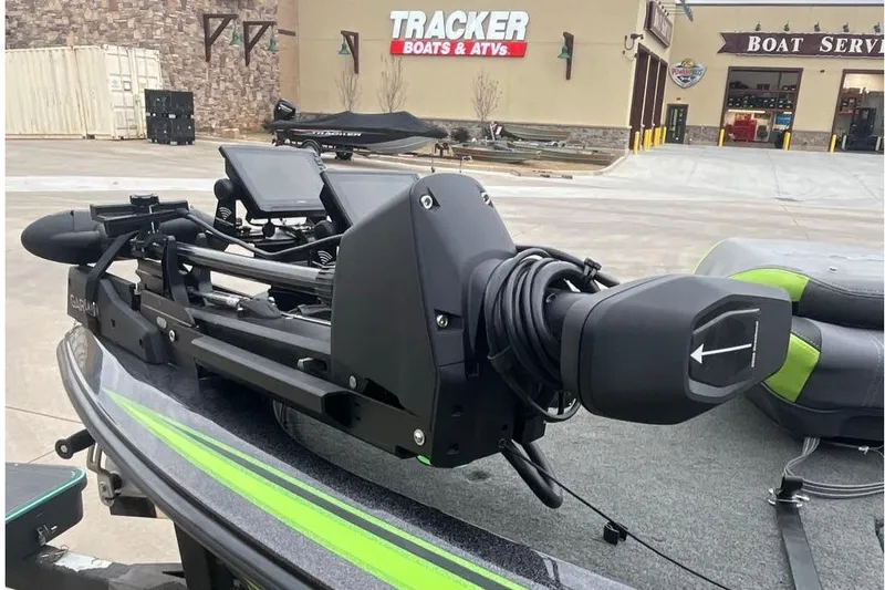 Slide: The Image of 2016 Skeeter FX20 Limited Edition boat with advanced trolling motor at dealership. - 4