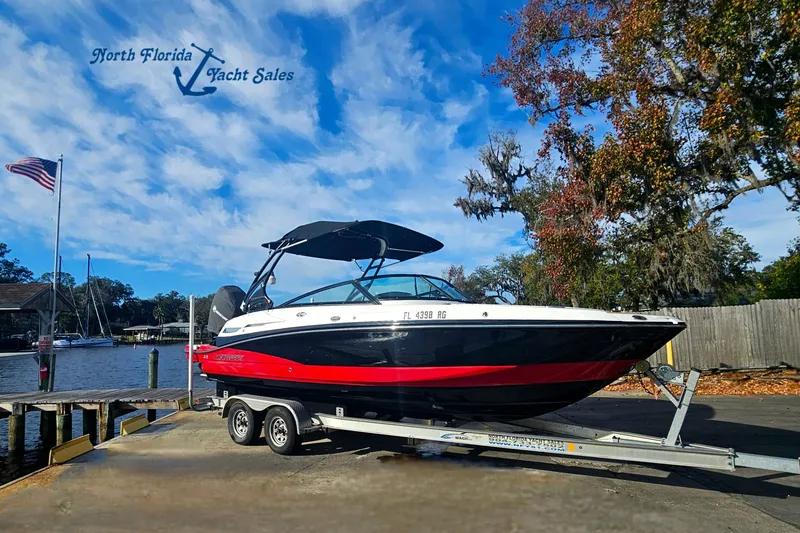 The Image of 2017 Monterey M-45 boat on trailer at North Florida Yacht Sales dock. - 0