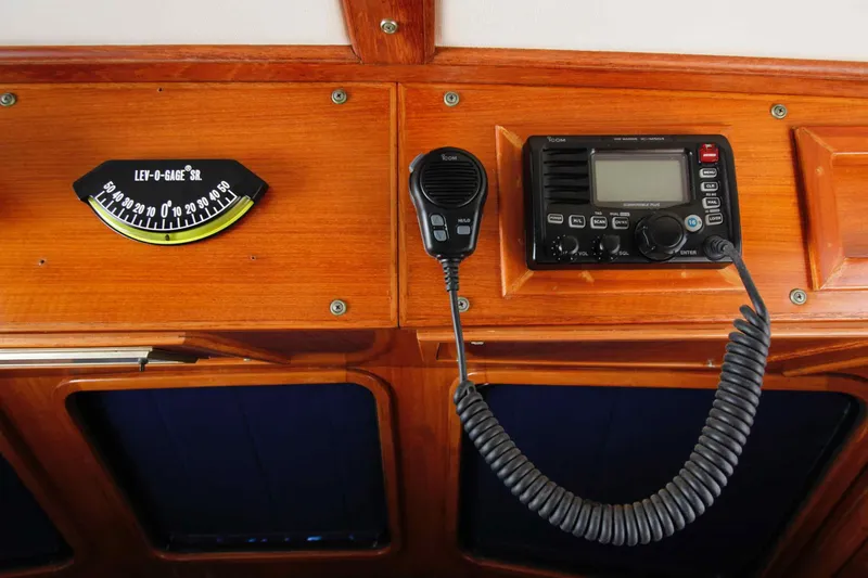 Slide: The Image of Control console of the 1986 Kha Shing Spindrift yacht. - 22