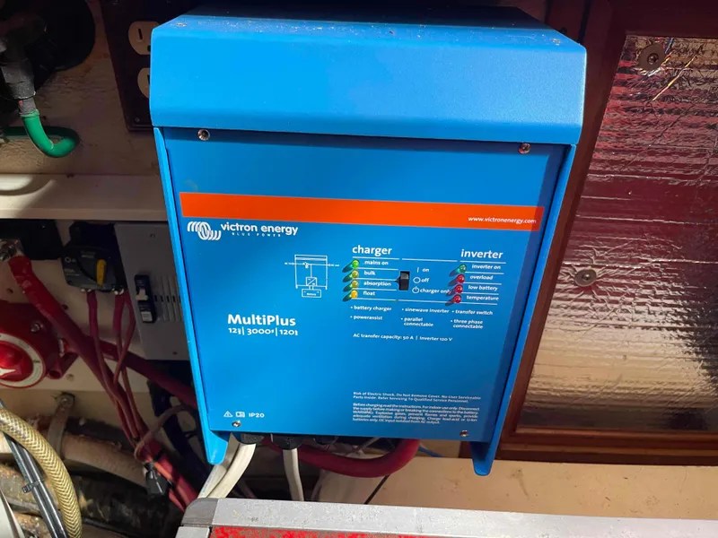 Slide: The Image of Engine room of 1986 Kha Shing Spindrift with visible components. - 48