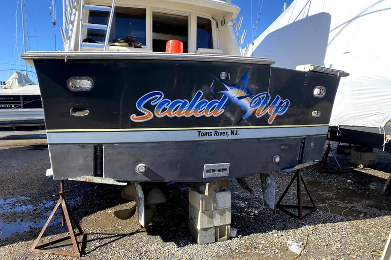 Slide: The Image of 1991 Pacemaker 37 Sportfisherman boat named "Scaled Up" in Toms River, NJ. - 6