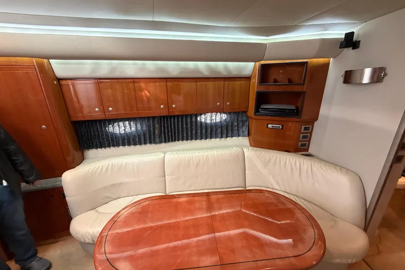 Slide: The Image of Luxurious bathroom interior of 2005 Formula 48 Yacht with modern sink and wooden cabinetry. - 38