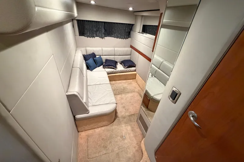 Slide: The Image of Luxurious bathroom in 2005 Formula 48 Yacht with modern fixtures and elegant design. - 39