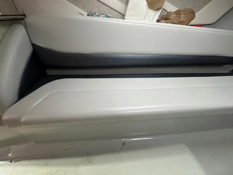 Slide: The Image of 2007 Baja 35 Outlaw interior seating with sleek, modern design. - 22