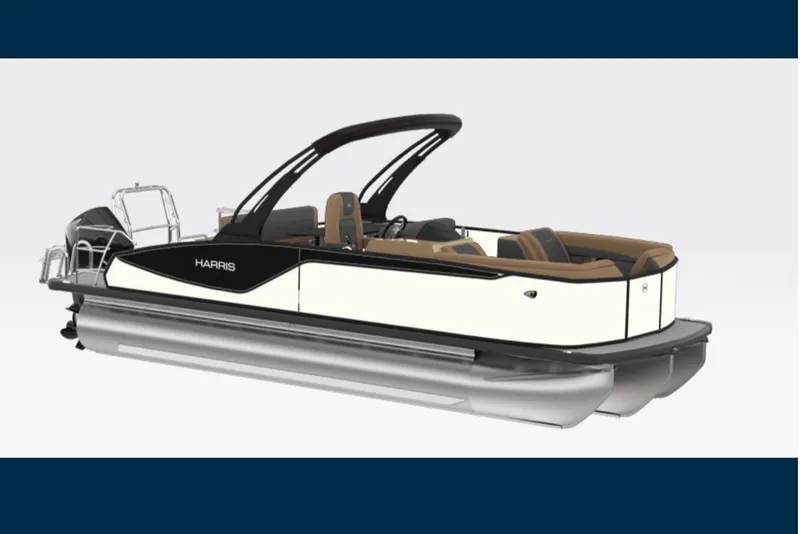 The Image of 2026 Harris Cruiser 230 pontoon boat with sleek design and modern features. - 1