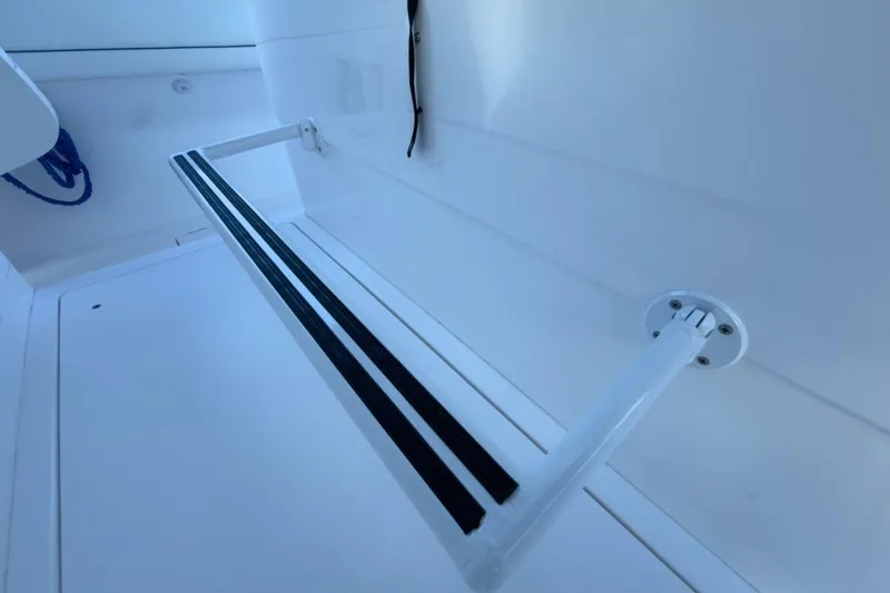 Slide: The Image of 2022 Intrepid 407 Panacea interior detail with sleek, modern design elements. - 119