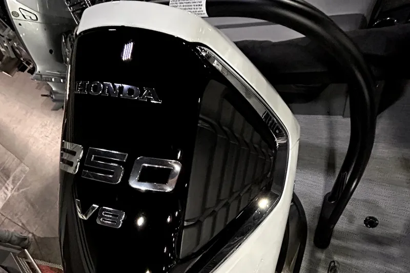 Slide: The Image of Honda 350 V8 engine on 2026 Godfrey Monaco 255 QSL boat. - 15