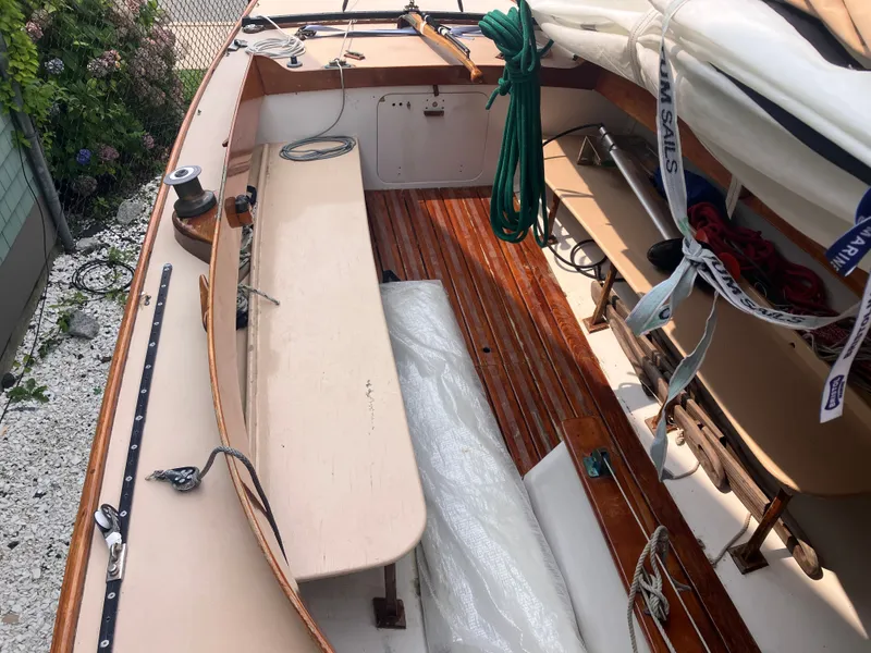 Slide: The Image of Interior view of a 1995 Edey & Duff Stuart Knockabout sailboat. - 16