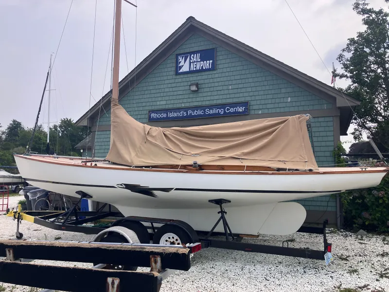 Slide: The Image of 1995 Edey & Duff Stuart Knockabout at sailing center. - 4