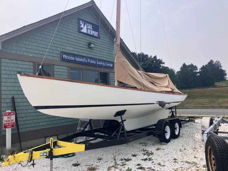 Slide: The Image of 1995 Edey & Duff Stuart Knockabout at sailing center. - 5