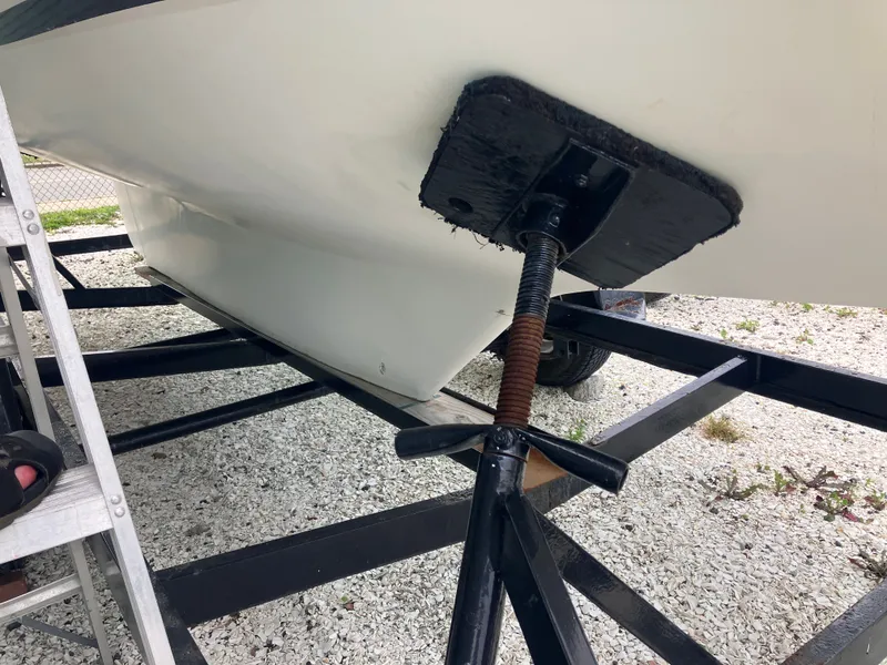 Slide: The Image of 1995 Edey & Duff Stuart Knockabout on a trailer. - 9