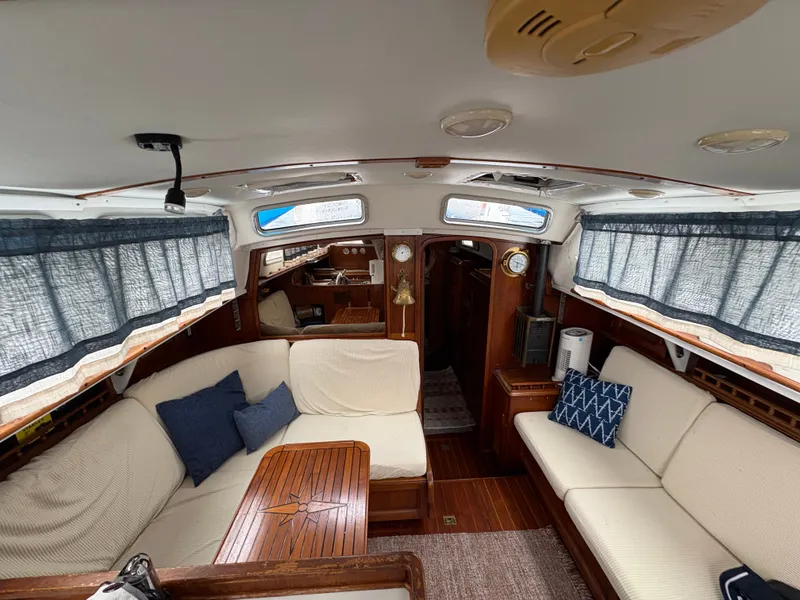 Slide: The Image of Interior of 1977 Islander Yachts Freeport 36, cozy and well-equipped. - 2