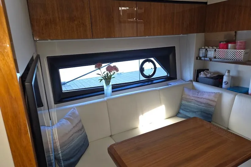 Slide: The Image of Modern kitchen appliances in 2019 Sunseeker Predator 50 yacht interior. - 32