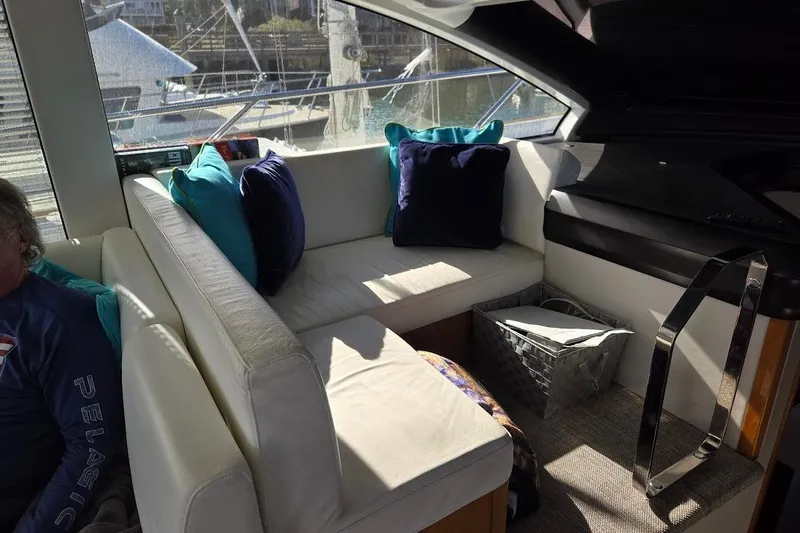 Slide: The Image of Luxurious twin cabin interior on 2019 Sunseeker Predator 50 yacht. - 49