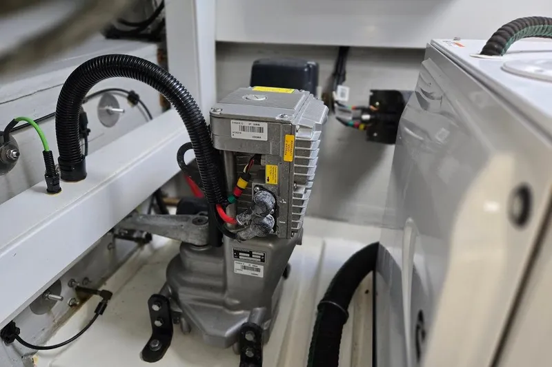 Slide: The Image of Cummins Onan generator in 2019 Sunseeker Predator 50 yacht engine room. - 74