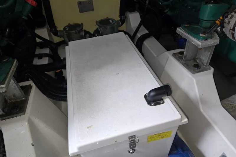 Slide: The Image of Engine room of 2019 Sunseeker Predator 50 with Cummins Onan generator. - 75