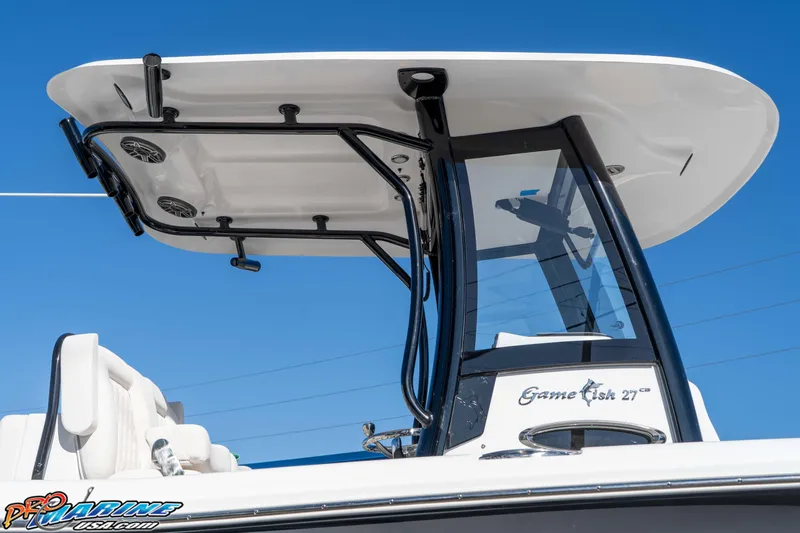 Slide: The Image of 2026 Sea Hunt Gamefish 27 Coffin Box boat, featuring sleek design and modern amenities. - 29