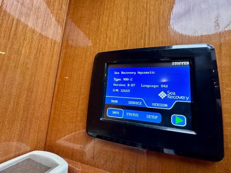 Slide: The Image of Control panel of Sea Recovery Aquamatic on Jefferson Marquessa 57 MY, 2002 model. - 20