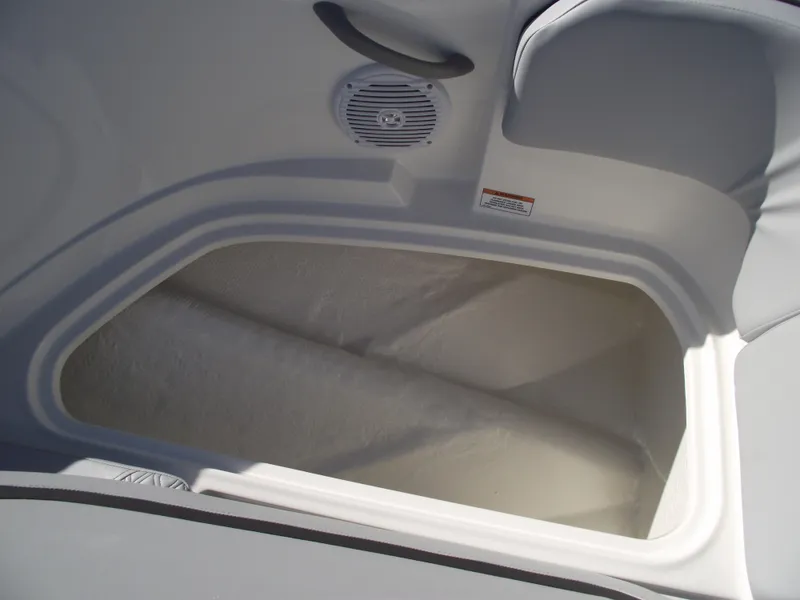 Slide: The Image of 2024 Bayliner Element M19 boat storage compartment. - 26